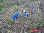 Chi đoàn Ban quản lý khu bảo tồn thiên nhiên Kẽ Gỗ phối hợp xây dựng công trình thanh niên trồng cây xanh rừng phòng hộ.