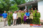 Đoàn xã Cẩm Sơn phối hợp với Đoàn Thanh niên Công an tỉnh và Công an huyện tổ chức các hoạt động tình nguyện