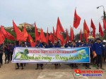 Đoàn trường THPT Nguyễn Đình Liễn – Ra quân làm vệ sinh môi trường biển năm 2016