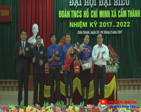 Đoàn TNCS Hồ Chí Minh xã Cẩm Thành tổ chức thành công Đại hội Đại biểu nhiệm kỳ 2017 - 2022