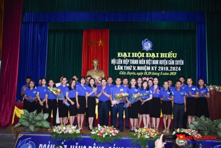 Tổ chức thành công Đại hội Đại biểu Hội LHTN Việt Nam huyện Cẩm Xuyên lần thứ V, nhiệm kỳ 2019-2024