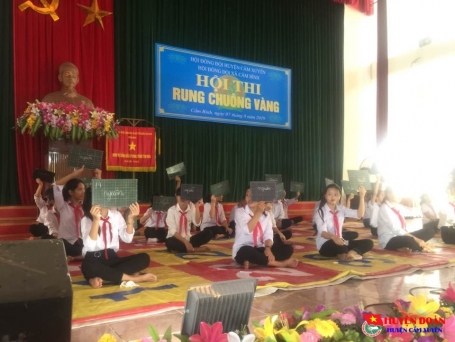 Hội đồng đội xã Cẩm Bình tổ chức thành công hội thi rung chuông vàng và đồng diễn các mô hình sinh hoạt thiếu nhi