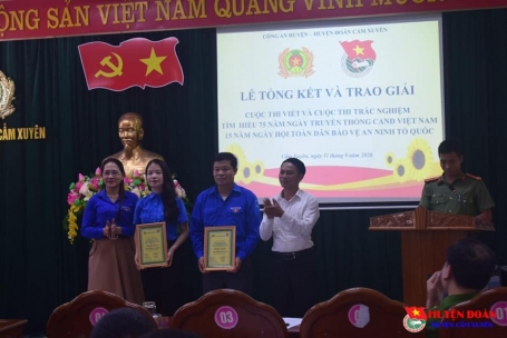 Tổ chức lễ trao giải cuộc thi tìm hiểu 75 năm ngày truyền thống lực lượng CAND Việt Namvà 15 năm ngày hội bảo vệ an ninh Tổ quốc