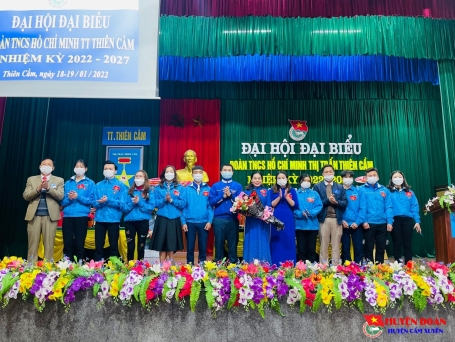 Đoàn Thị trấn Thiên Cầm tổ chức thành công Đại hội đại biểu Đoàn TNCS Hồ Chí Minh nhiệm kỳ 2022-2027