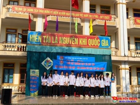 Đoàn trường THPT Hà Huy Tập tổ chức diễn đàn "Xây dựng tình bạn đẹp nói không với bạo lực học đường"