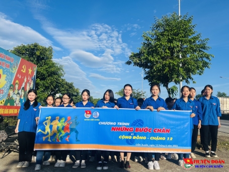 Tuổi trẻ Cẩm Xuyên tổ chức chương trình "Những bước chân vì cộng đồng"  chặng 12 năm 2023